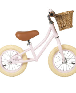 bici sin pedales de acero rosa