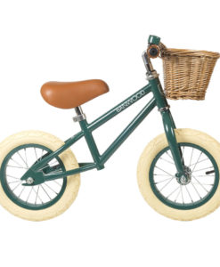 bici sin pedales de acero verde